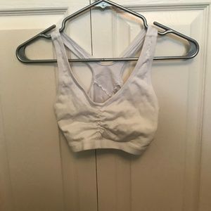 White Sports Bra